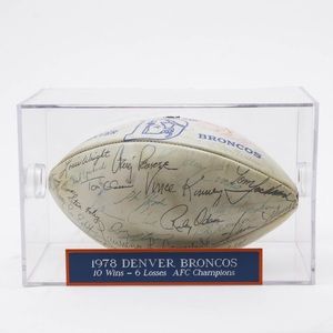 Autographed football 1978 Denver Broncos